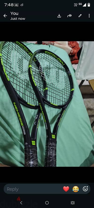 Wilson Tennis Rackets one pair