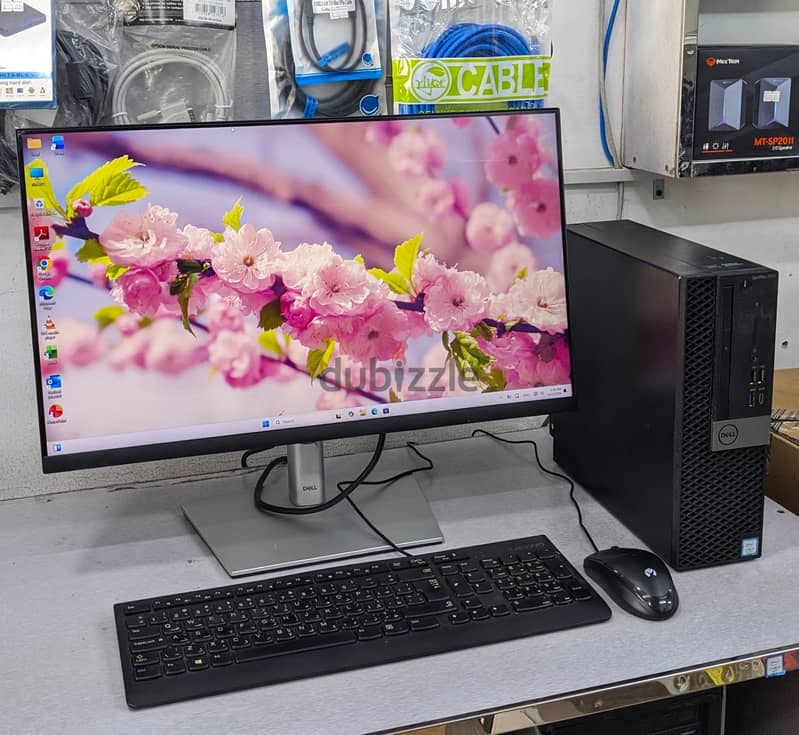 Dell Core i5 9th Gen PC RAM 8GB SSD 256GB M. 2 35x Fast 24" FHD Borderl 3