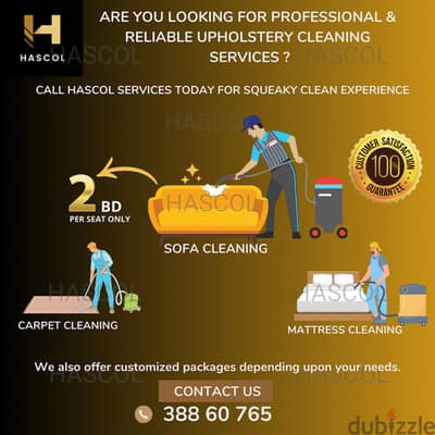 Deep Cleaning Of Sofa/Mattress/Carpet/Curtainsالتنظيف العميق للمفروشات