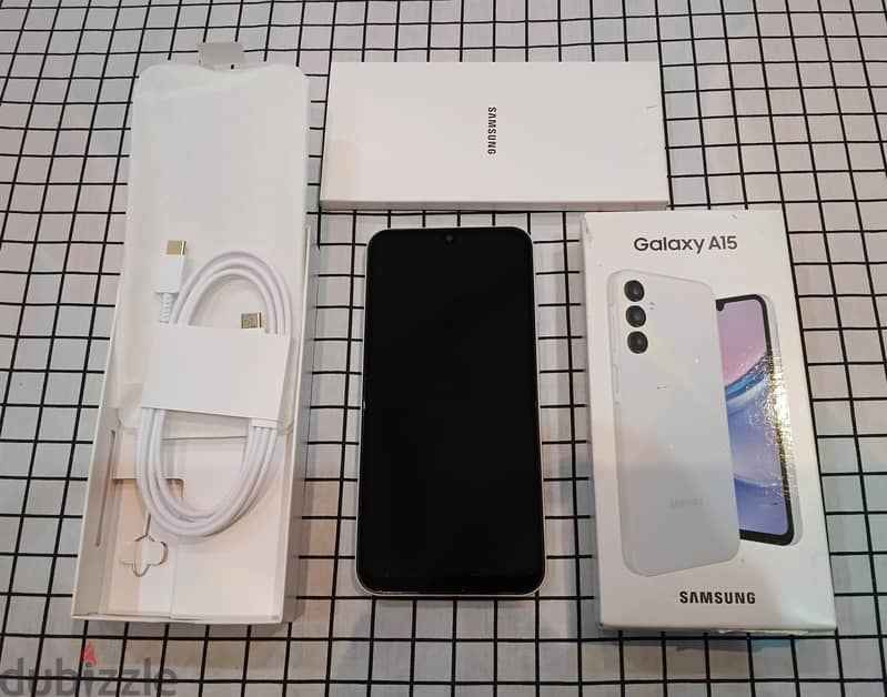 Samsung A15 128GB STORAGE 6GB RAMWITH BOX CABLE 2