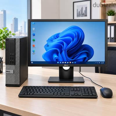 DELL Intel Core i7 Computer Full Set Dell 23" Full HD Monitor 8GB RAM