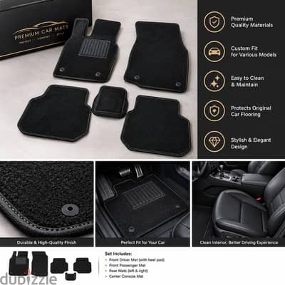 Premium Custom-Fit Car Floor Mats – Luxury Quality – Bahrain Delivery