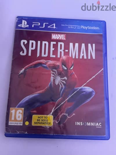 Ps4 spider man CD used claen  لعب لعبة اسبايدر مان مستعمل نظيف