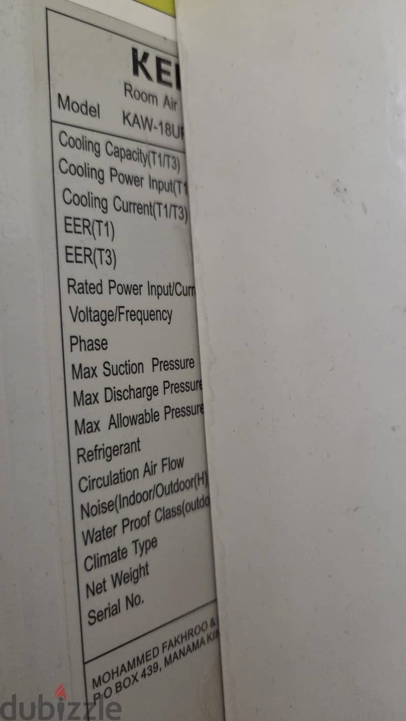 For Sale : Kelon Windows AC 1.5T 1