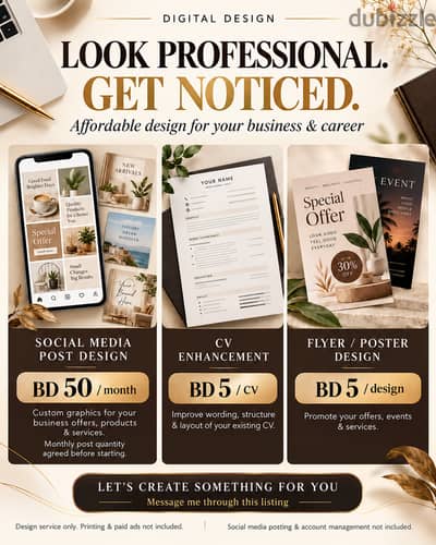 Social Media Post Design | CV Enhancement | Flyers | Posters