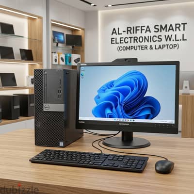 DELL Core i7 7th Gen Computer Set 22" Multimedia FHD Monitor + Webcam