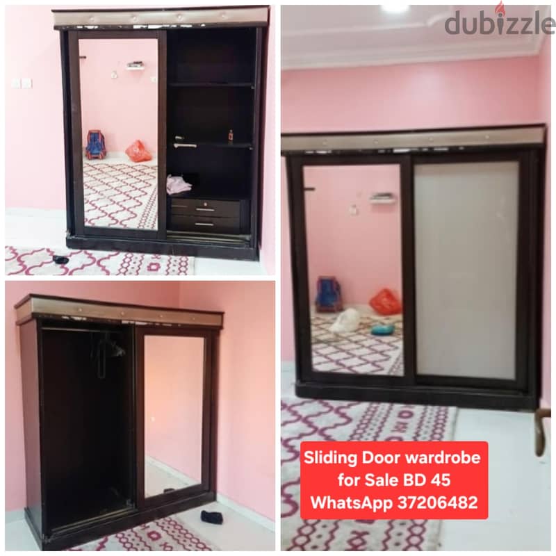 King size Bed with Mattress side table and other items for sale 3
