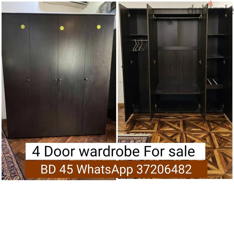 King size Bed with Mattress side table and other items for sale 11