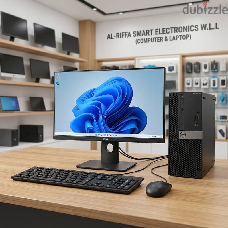 DELL i7 7th Gen Computer 24" Borderless LED NVidia 4GB GPU 16GB+512GB 1