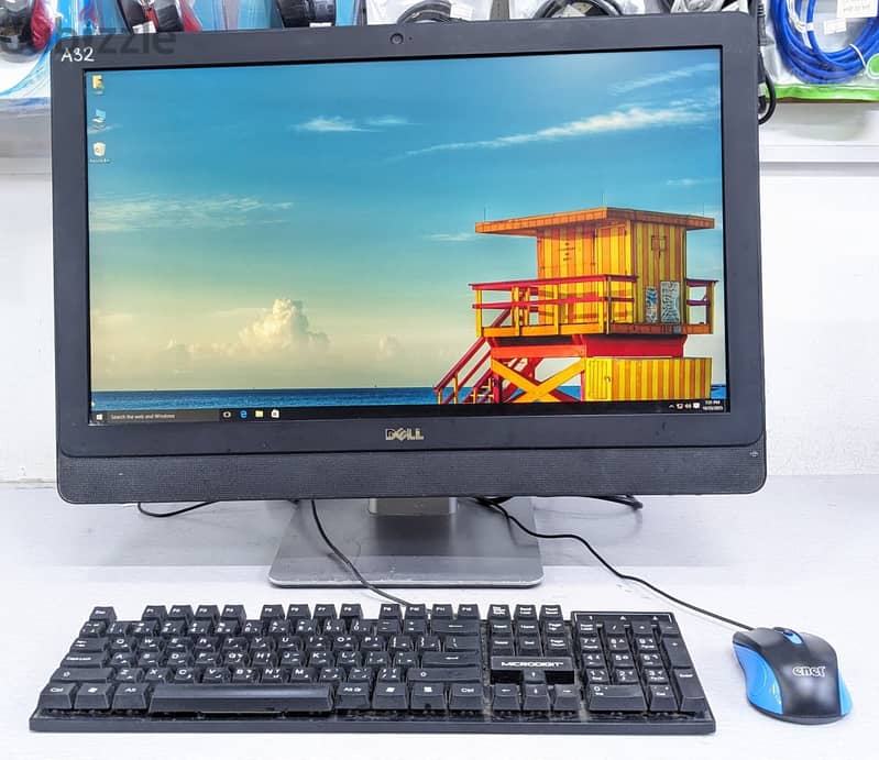 Dell Core I7 All-In-One Computer 23" FHD Display 8GB RAM Speaker &WIFI 1