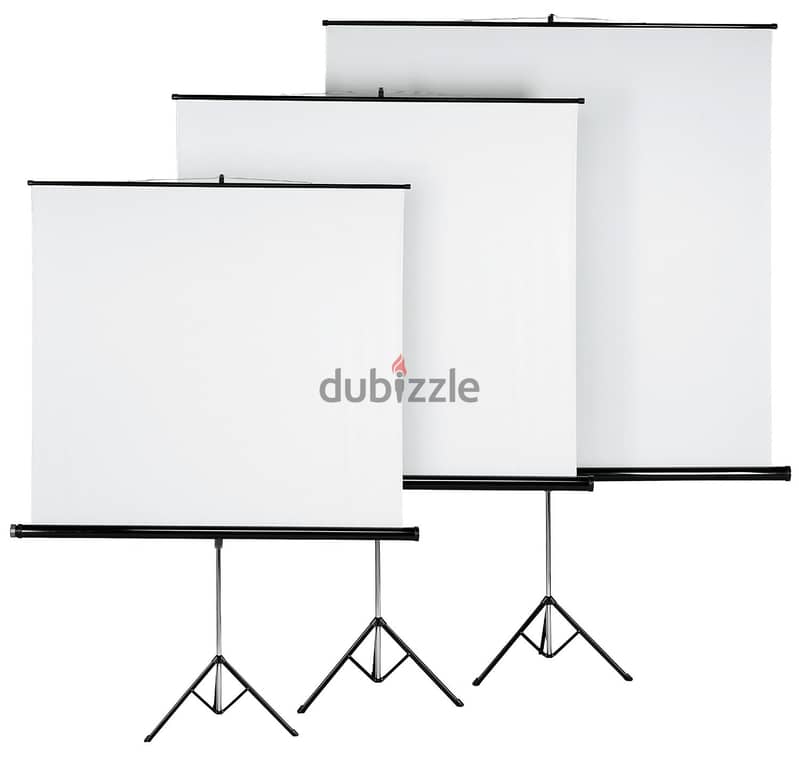 New Projector Screen Box Pack All Size All Type With Tripod Stand 1