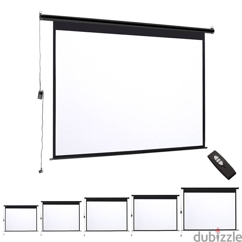 New Projector Screen Box Pack All Size All Type With Tripod Stand 2