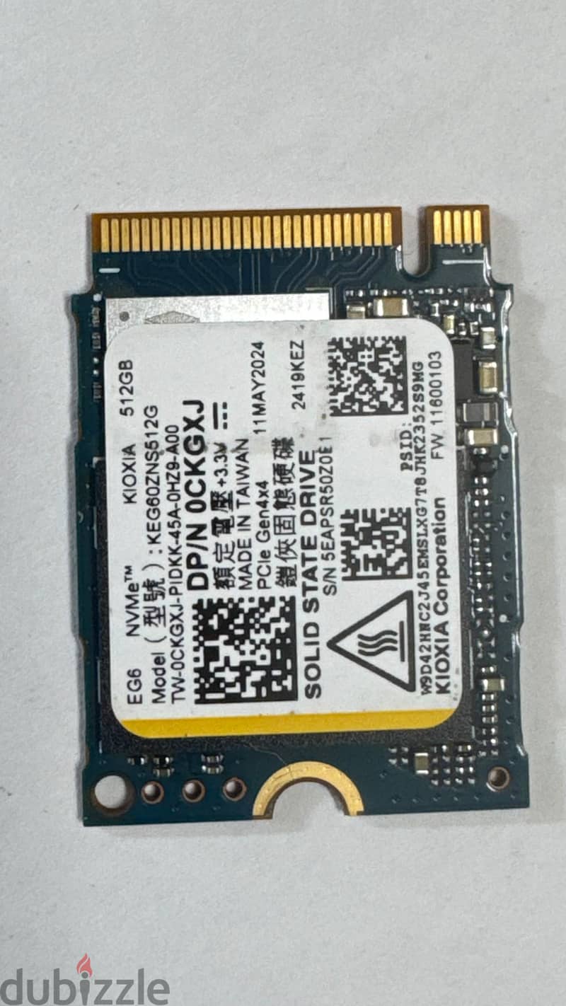 Kioxia BG6 Series M. 2 2230 NVMe 512 GB  (SSD 1