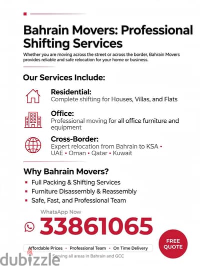 Best Moving Packing service in Bahrain