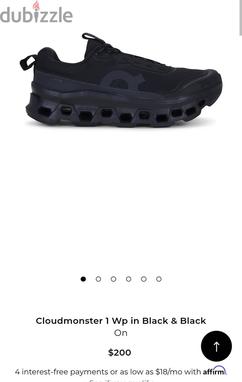 On - Cloudmonster Pure black size 43 1