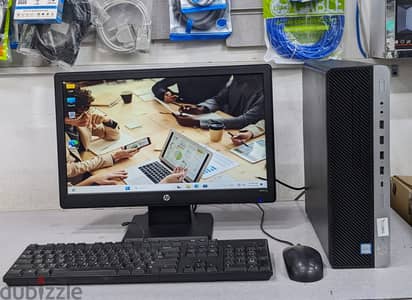 HP Core i7 9th Gen PC 8GB RAM 128GB M. 2 SSD +500GB HDD (35x Fast) 19"