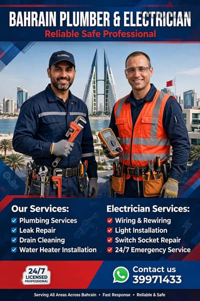 electrician and plumber work