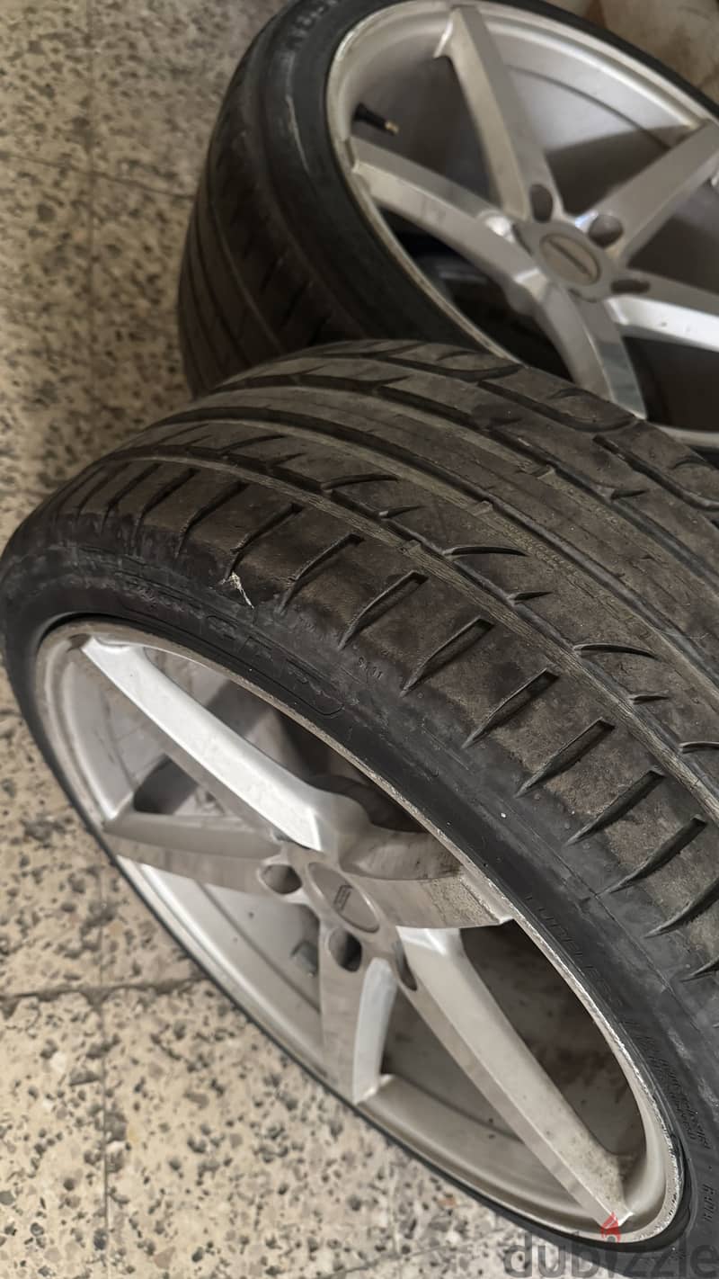 vossen allowing with tires 1
