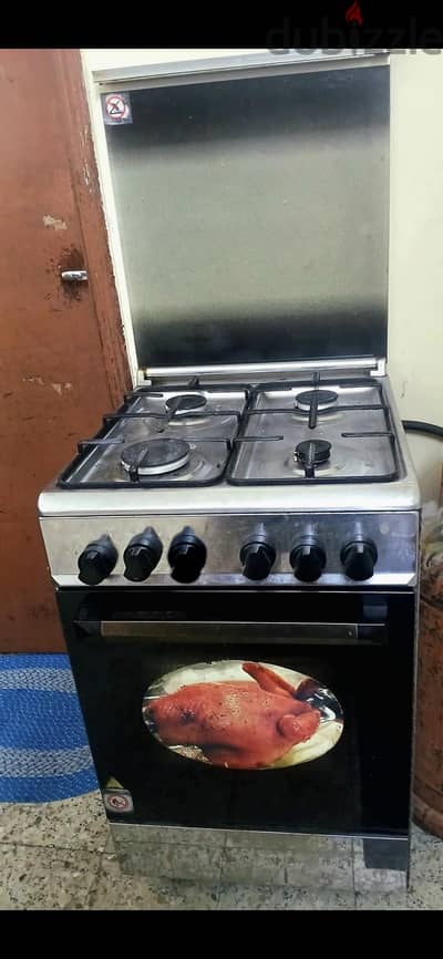 Gas Stove Burners with Gas Oven and Cylinder
