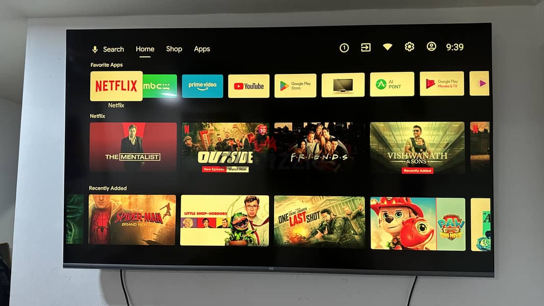 65" inch smart tv Android 4k 4