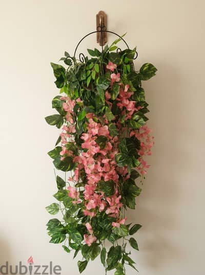 hanging artificial flower decor