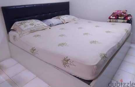 double bed with mattress