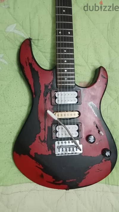 Yamaha electric guitar ERG 121 C modified and customised a way better