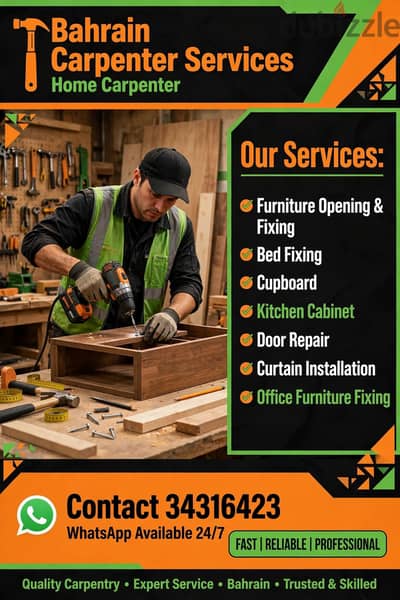 House carpenter and home moving shifting services