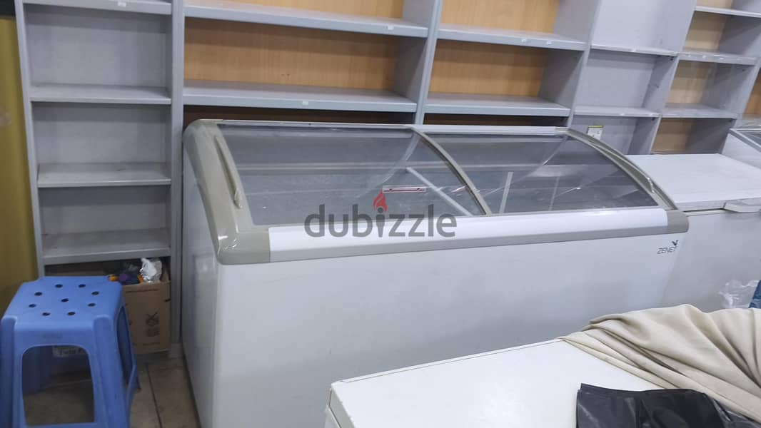 Commercial Display Chest Freezer - Curved Glass Top –  Shop Freezer 1