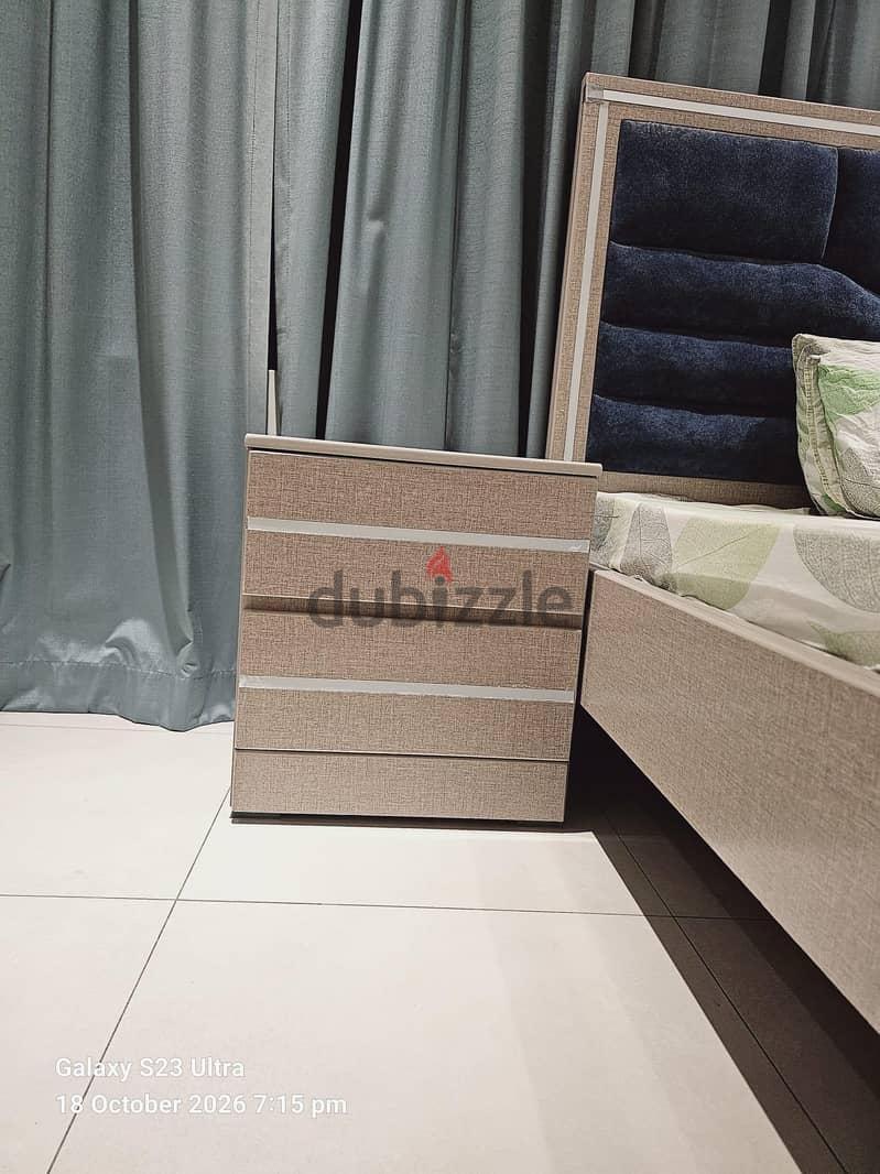 Almost new 2 Beds and 2 side tables 1