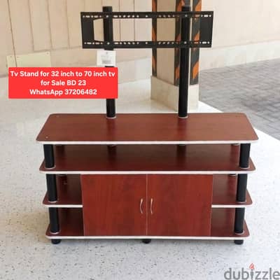 Slightly used tv table and other items for sale with Delivery