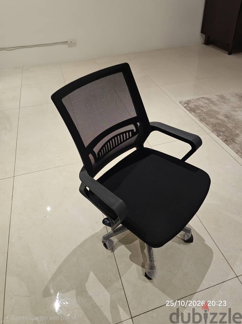 Office Desk + 3-Drawer Cabinet + Office Chair (Matching Set) 1