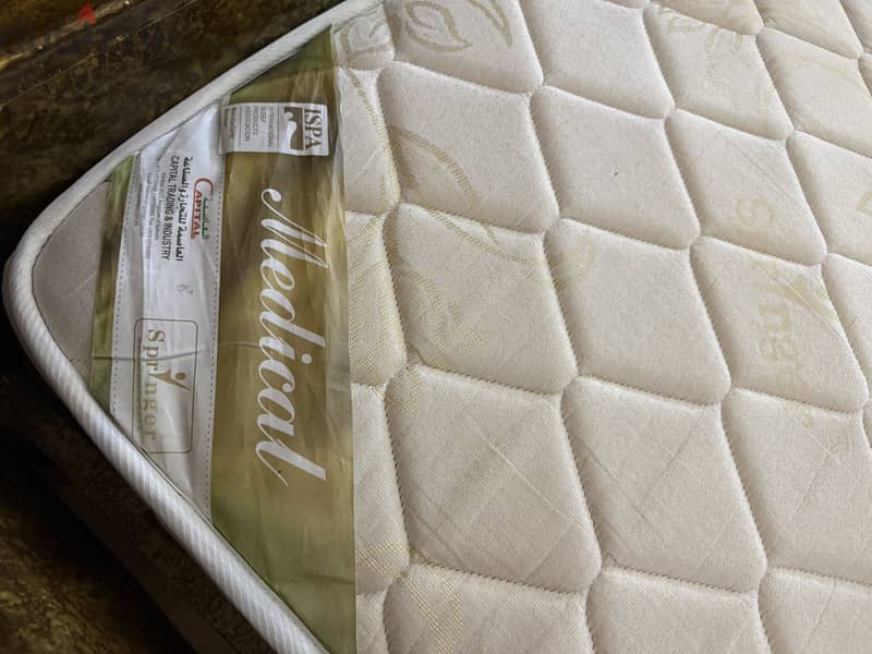 Bed with mattress and 2 side tables 85 BHD 5