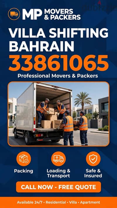Professional Movers and packers villa flat office shifting