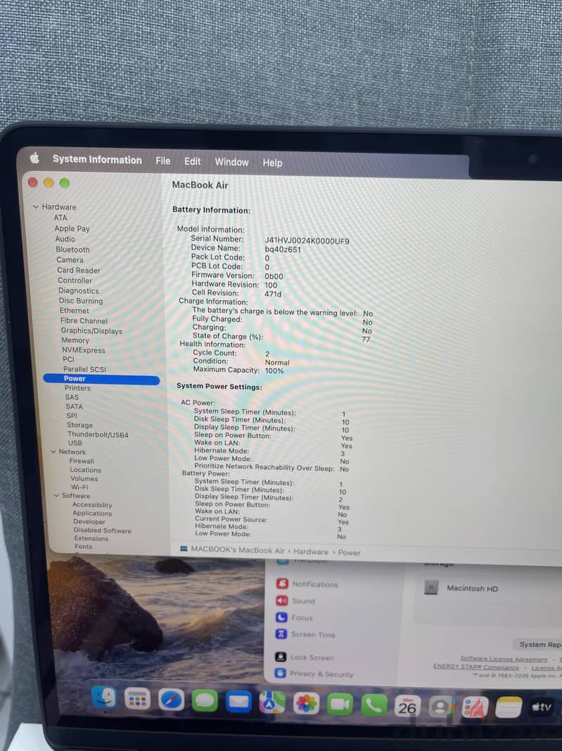 Used MacBook Air M5 16GB 512GB 6