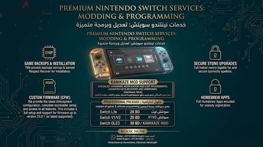 برمجة وتعديل MODDING NINTENDO SWITCH