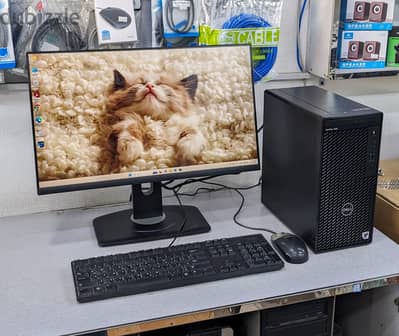 Dell 10th Gen PC With Dell 24" FHD Borderless Monitor OS 11 Pro & Offi