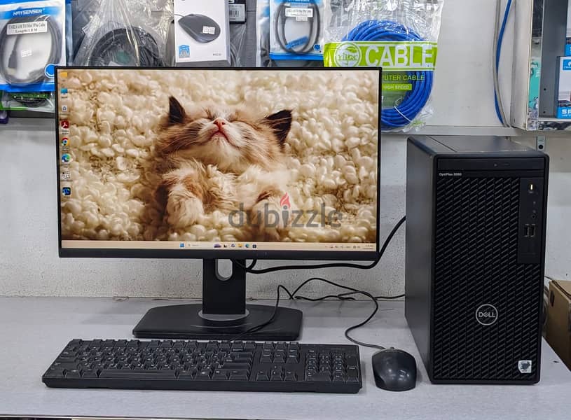 Dell 10th Gen PC With Dell 24" FHD Borderless Monitor OS 11 Pro & Offi 2