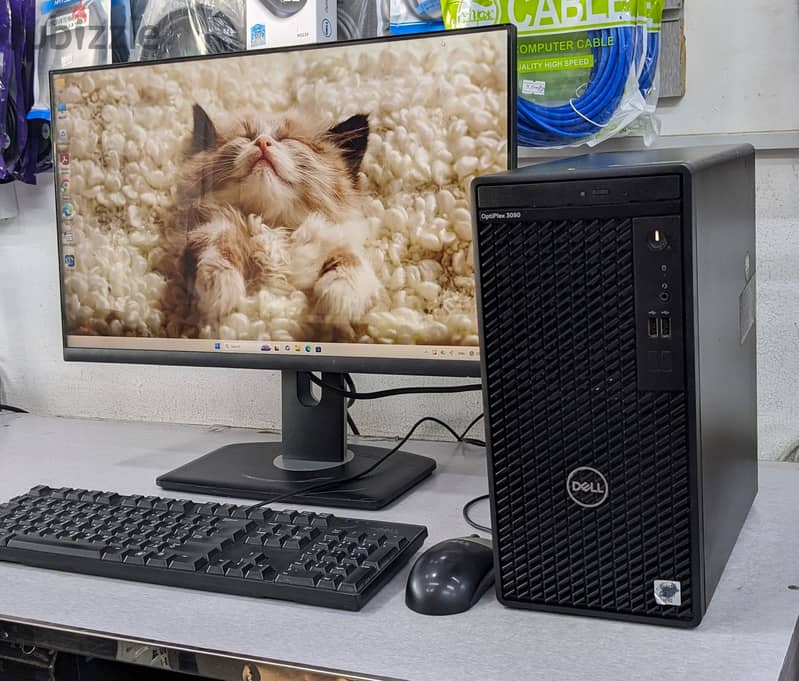 Dell 10th Gen PC With Dell 24" FHD Borderless Monitor OS 11 Pro & Offi 3