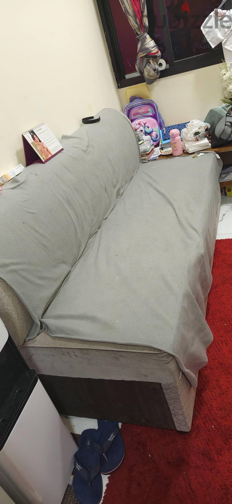king size bed with mattress, 4&3 seater soffa sets, dining table 2