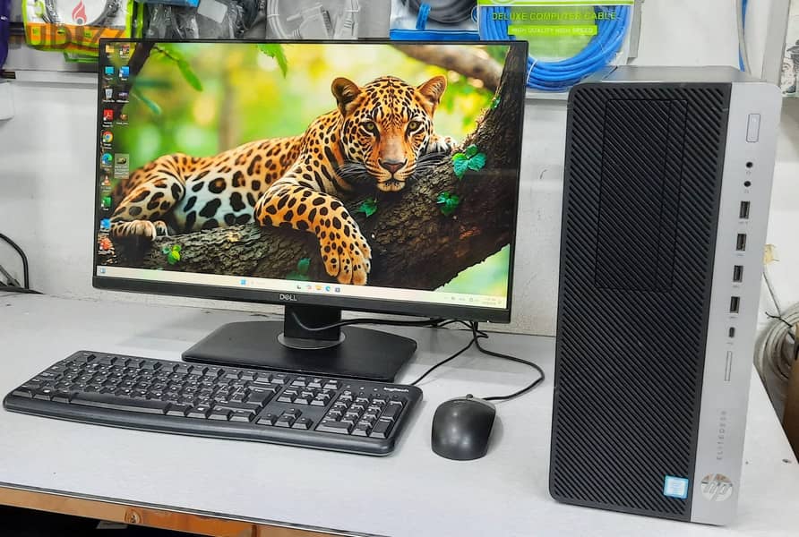 ‫HP i7 8th Gen PC (12CPUs)RAM 16GB SSD128GB M. 2+500GB HD 24 ...