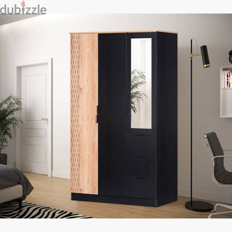 Homebox 2 Single beds, side table and 3 doors cupboard 4