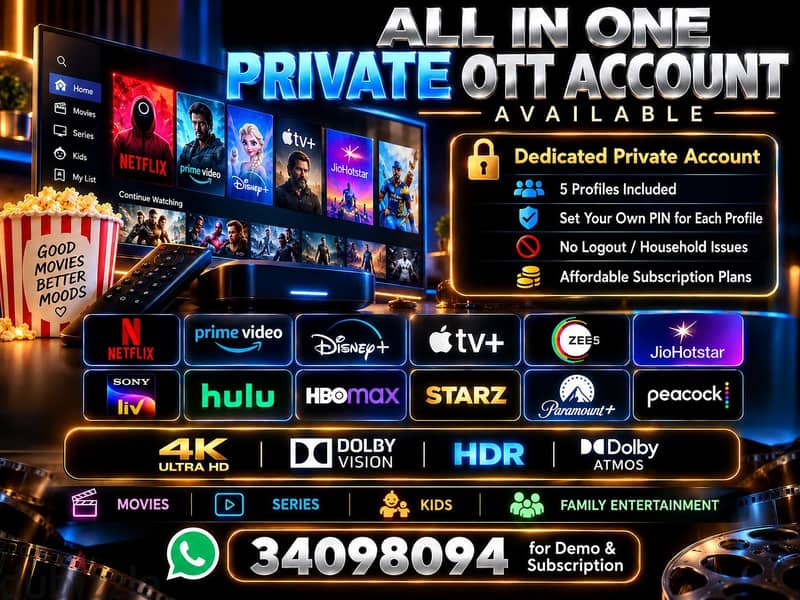 ORIGINAL XIAOMI TV BOX + PREMIUM OTT ACCOUNT 1
