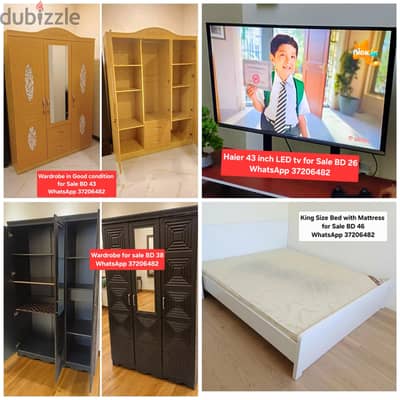 3 Door cupboard and other items for sale with Delivery