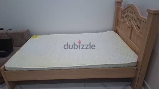 Queen Size Bed (Frame + Medical mattress) *ONLY USED FOR FEW MONTHS*