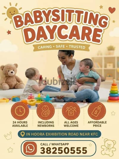 for 24 hours babysitting? we offering for new born baby's and children