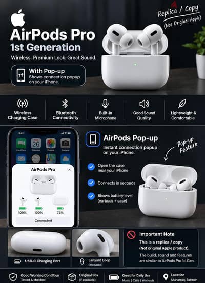 Apple Airpods Pro 1st Gen With Wireless Magsafe Charging