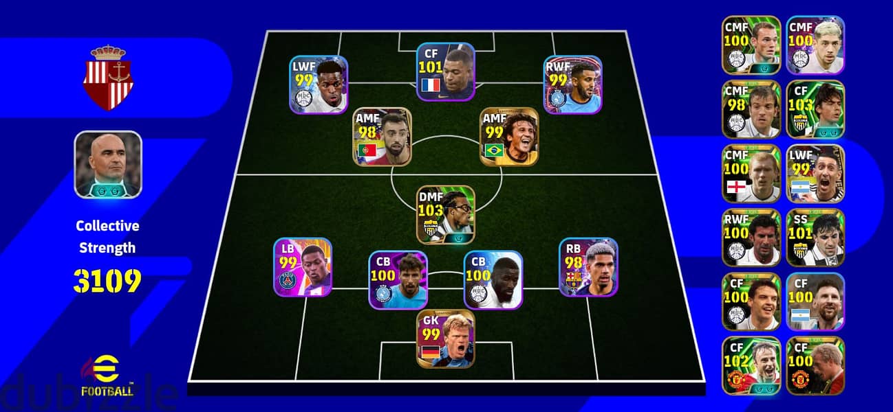 حساب بيس للبيع ب ٩ دينار Efootball 1