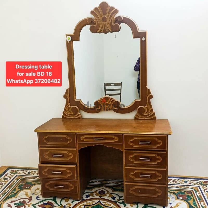 King size bed set and other items for sale with Delivery 7
