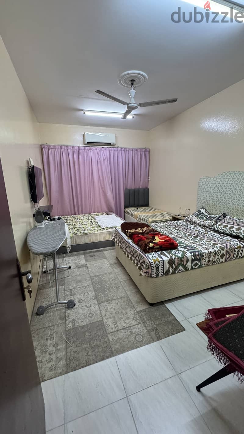 Two bedroom Fully Furnished Flat one bedroom Available for Rent BD 110 2
